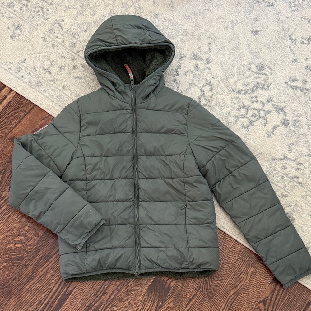 Peloton Olive Puffer Jacket